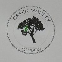 The Green Monkey London logo from the menu, showing the silhouette of a green monkey in a tree.