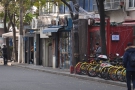 On Shanghai's Yuyuan Road, there's a row of small coffee shops...