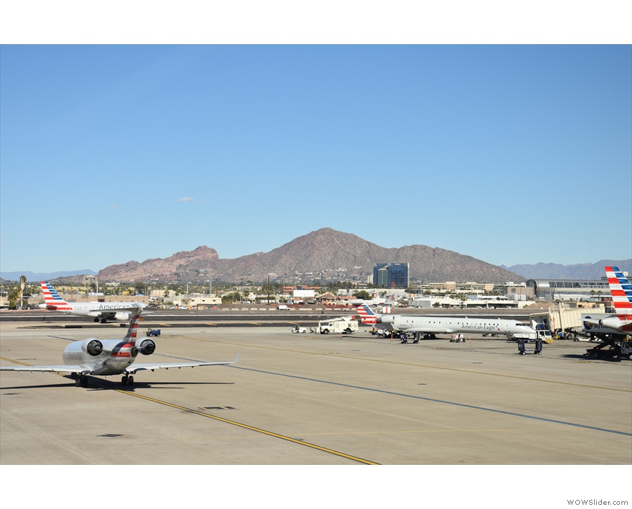 ... of the mountains north of the airport (something I love about Sky Harbor).