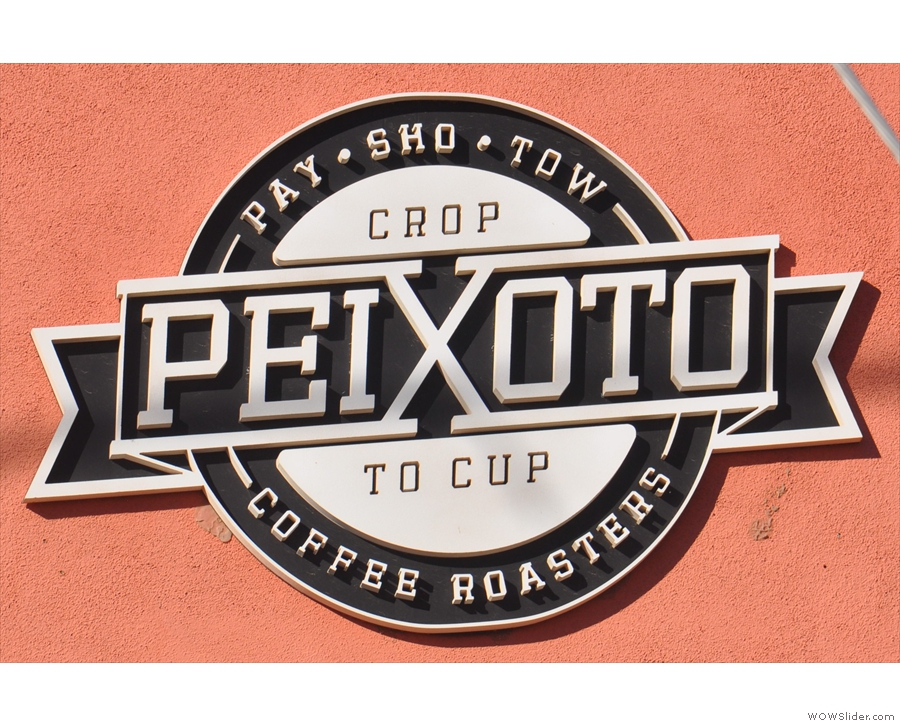 The helpful sign explains both Peixoto's philosophy and how to pronounce the name!