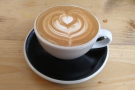 It was my first coffee of the day, so I went with a flat white, made with a seasonal...
