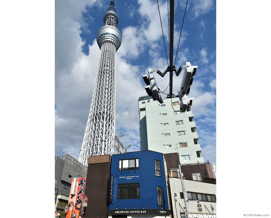 ... towering over it? Why, it's the Tokyo Skytree, the world's tallest tower!