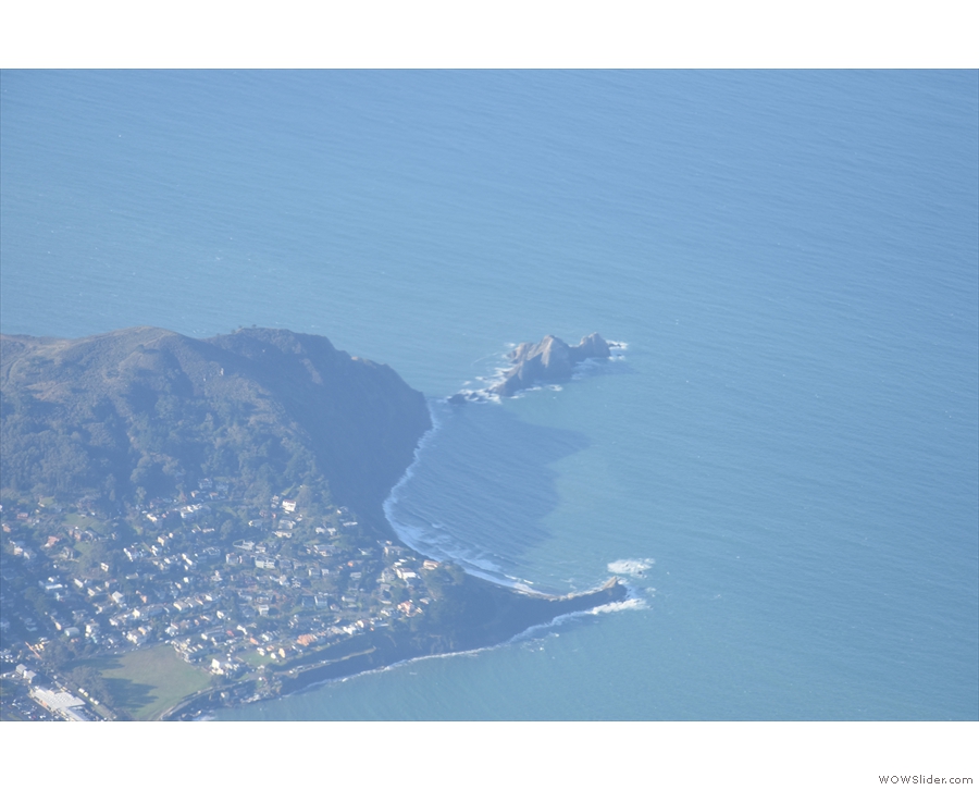 Pedro Point and San Pedro Rock, jutting out into the Pacific Ocean.