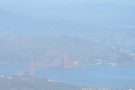 From the Bay Bridge to the Golden Gate Bridge (maximum zoom). We continued turning...