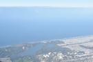 ... and then headed south parallel to the coast, going east of Lake Merced.