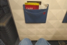Since it was a night flight, I'd gone for the aisle seat. More than enough legroom.