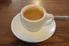 On my first visit in September last year, I started with an espresso...