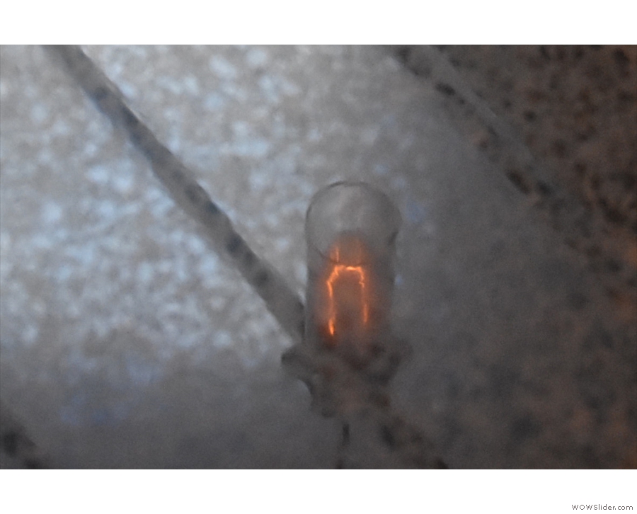 And here's a bonus reflection of a light fitting shot, seen in the marble bar top.