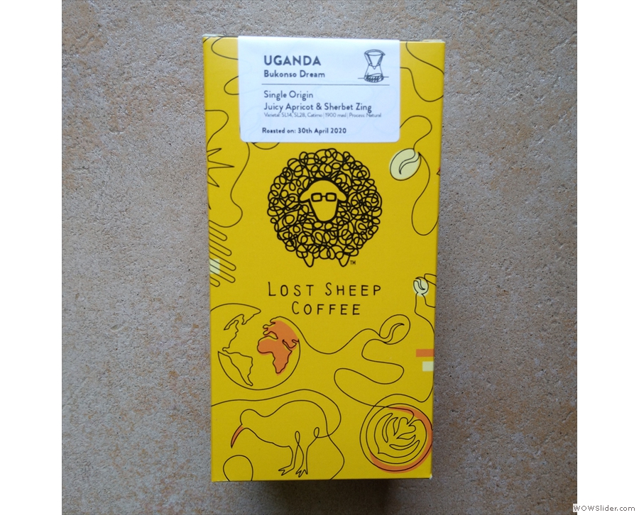 Lost Sheep's Bukonso Dream from Uganda describes itself as 'juicy apricot & sherbet zing'.