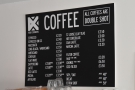 Talking of which, Four Corners is still serving its full coffee menu...