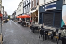 As a result, Bold Street Coffee has put these three four-person tables on the street...