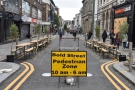 ... the street itself, which has been temporarily pedestrianised during COVID-19.