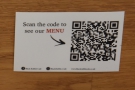 ... although you can also scan the QR Codes on the tables to view it online.