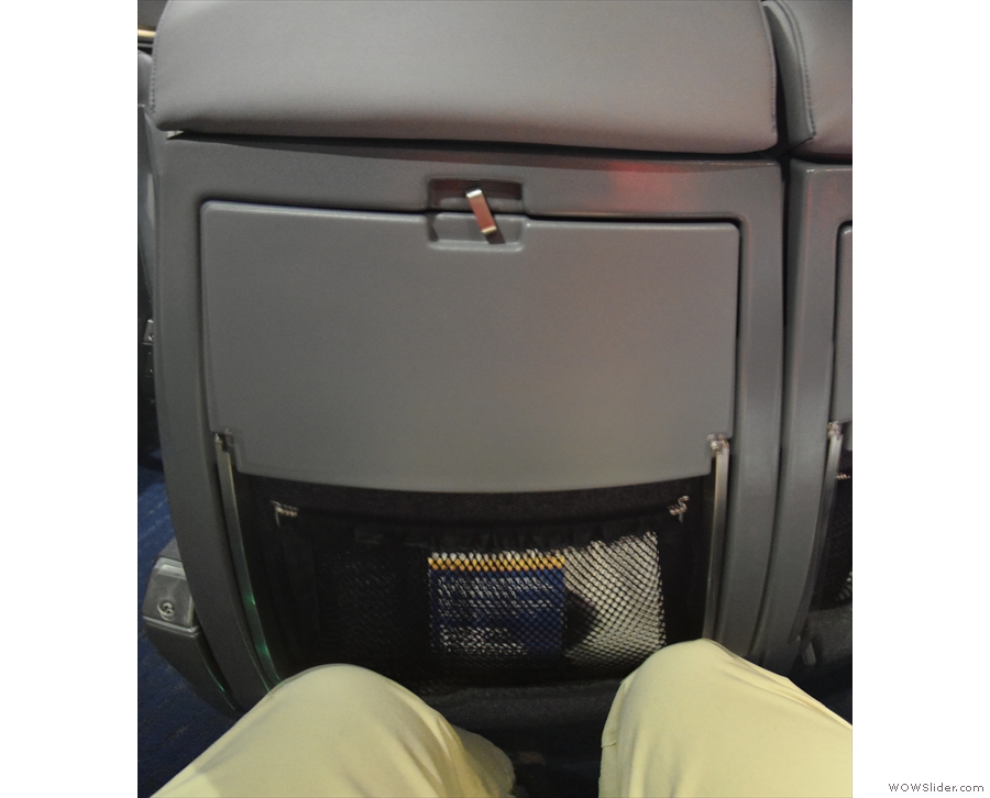 There's still bags of legroom, even in a standard coach class seat...