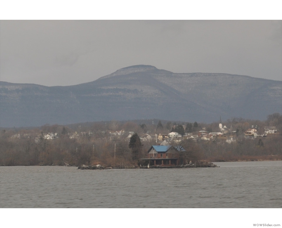 Neat house. I think it's an old ferry terminal at Saugerties