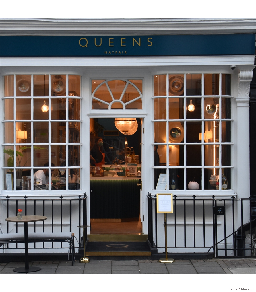 Queens of Mayfair, pleasingly in the heart of London's Mayfair.