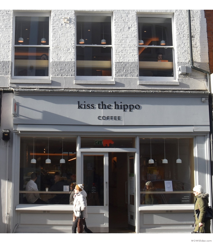 Kiss the Hippo, Richmond, spread over two floors, with a lovely upstairs space.