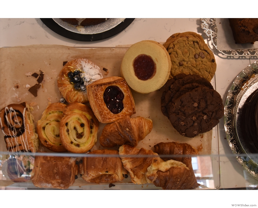... where you'll find the usual array of pastries...